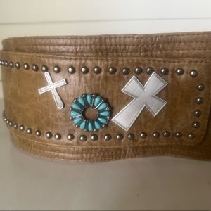 Double D Ranch leather belt size XL